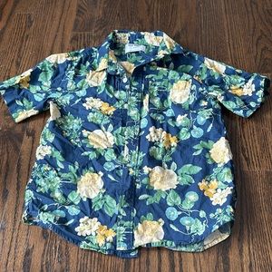 Boys old navy floral Dress Shirt